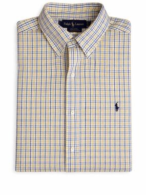 Ralph Lauren Yarmouth Button-Down Shirt – Blue & Yellow Plaid
Size: 16.5 x 32/33
